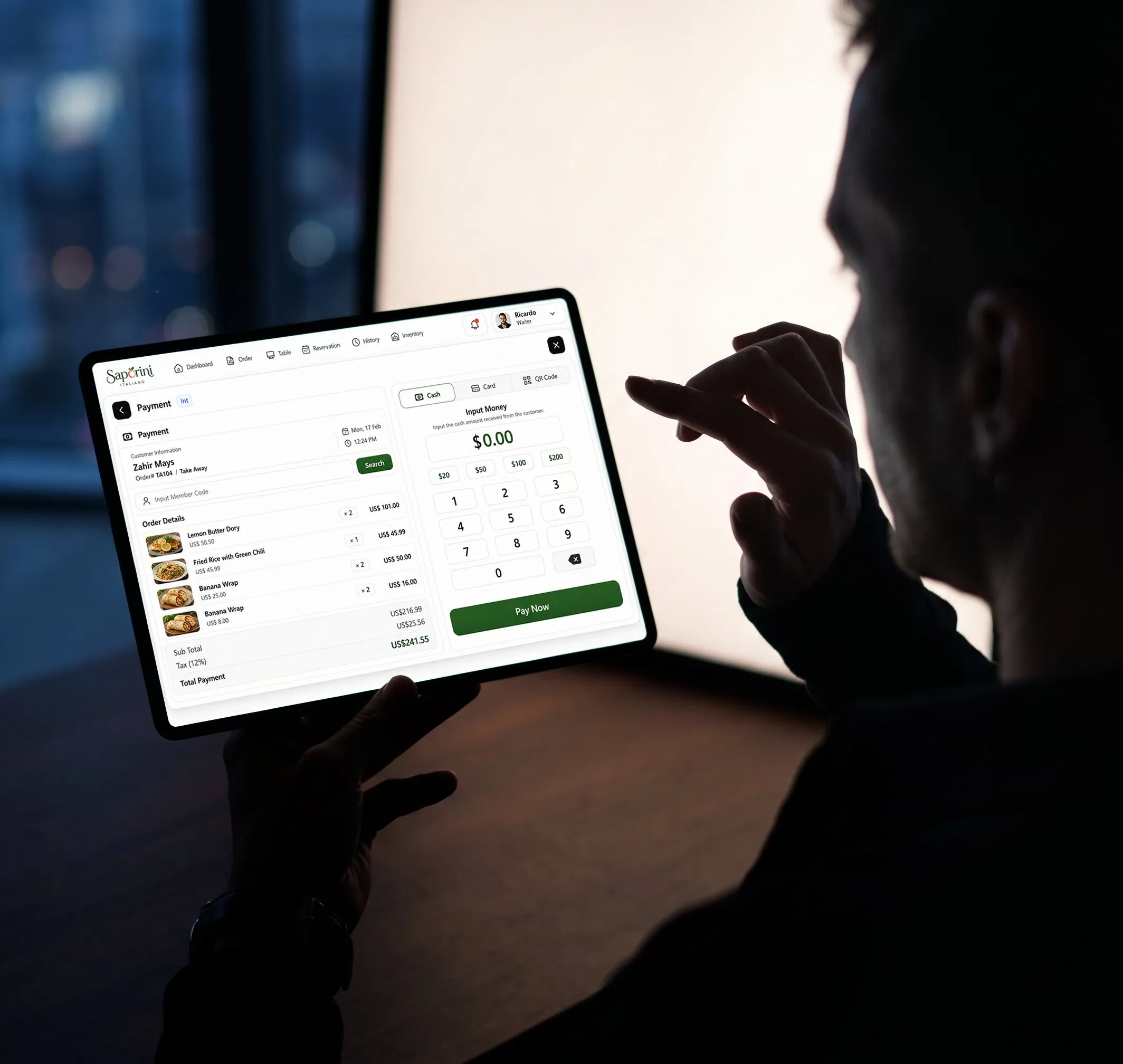 Saporini Italiano &mdash; Table ordering