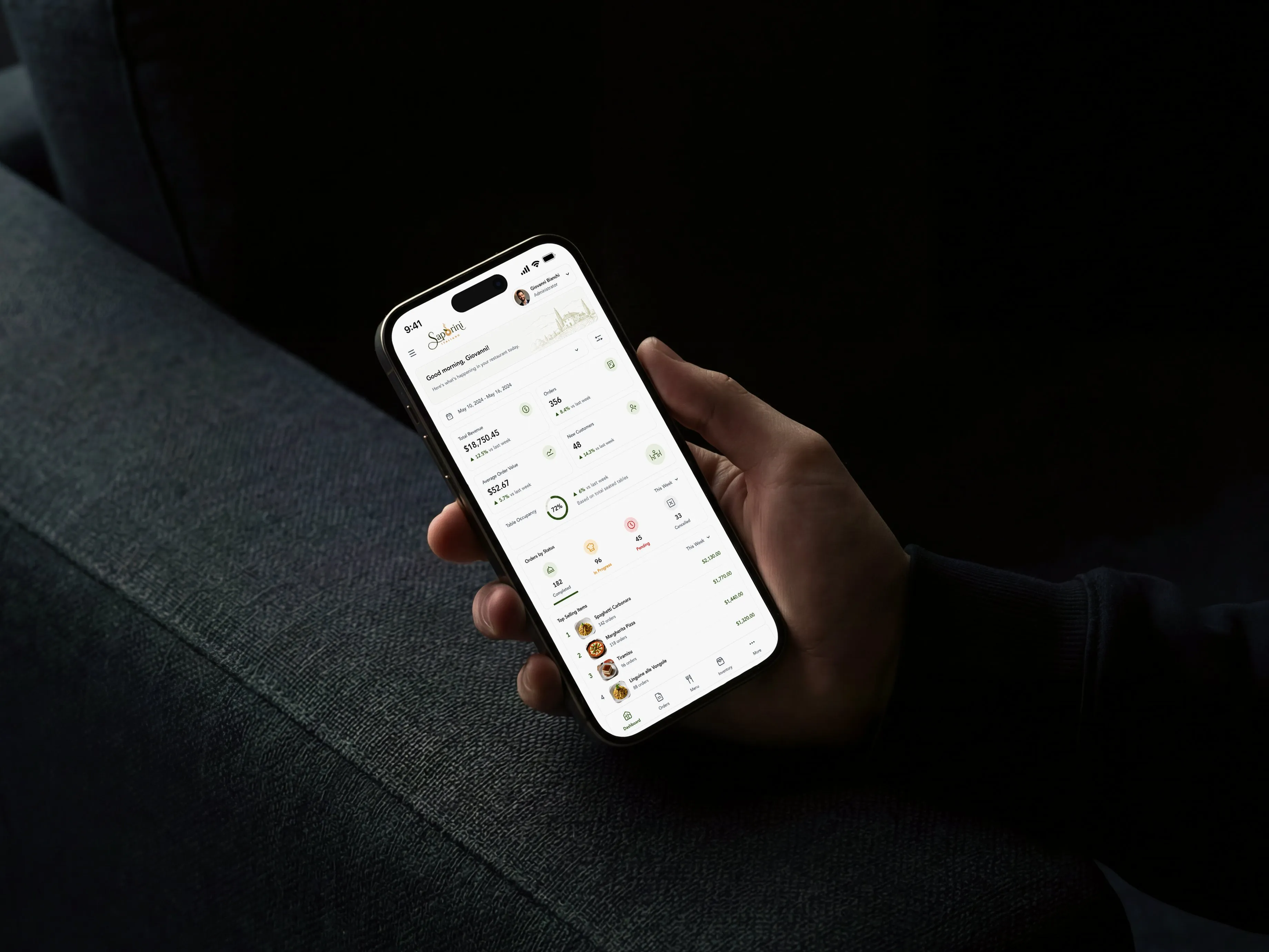 Saporini Italiano &mdash; Inventory system